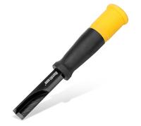 HURRICANE Corner Chisel, 90° Square Mortise Chisel for Woodworking, 12mm Precision Right Angle Chisel with Anti-Slip Ergonomic Handle for Hinge Recess, Door Installation & Wood Carving
