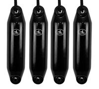 Hurricane Fenders Original Series Boat Fender PM01 40cm x 10cm (16" x 4") - Black - Pack Of Four