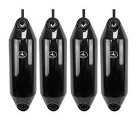 Hurricane Fenders Original Series Boat Fender PM02 48cm x 14cm (19" x 5") - Black - Pack Of Four