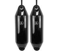 Hurricane Fenders Original Series Boat Fender PM02 48cm x 14cm (19" x 5") - Black - Pack Of Two