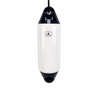 Hurricane Fenders Original Series Boat Fender PM02 48cm x 14cm (19" x 5") - White With Blue Ends