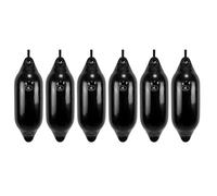 Hurricane Fenders Original Series Boat Fender PM03 53cm x 18cm (21" x 7") - Black - Pack Of Six