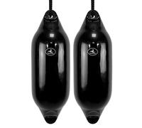 Hurricane Fenders Original Series Boat Fender PM03 53cm x 18cm (21" x 7") - Black - Pack Of Two
