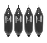 Hurricane Fenders Original Series Boat Fender PM04 66cm x 20cm (26" x 8") - Black - Pack Of Four