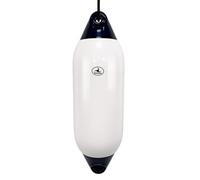 Hurricane Fenders Original Series Boat Fender PM04 66cm x 20cm (26" x 8") - White With Blue Ends
