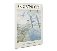 Hurricane In Flight By Eric Ravilious Canvas Print | Gallery Wrapped 30mm Frame Wall Art | 30x20 inches | Ready to Hang | Classic Picture | Living Room Bedroom Lounge Office