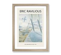 Hurricane In Flight By Eric Ravilious Exhibition Museum Painting Framed Print | A2 Oak Framed Wall Art | Ready to Hang | Modern Historical Picture | Living Room Bedroom Lounge Office