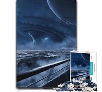 Hurricane over The Ocean Vivid Jigsaw Puzzle for Adults, 300 PCS