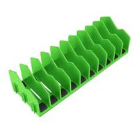 HURRICANE Plier Organizer Rack, 10-Slot Pliers Rack with Non-Slip Rubber Base, Tool Organizer, Tool Drawer Toolbox Storage, Green, Extendable Design, Fit 3” H, 1 Pack