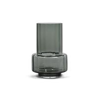 Hurricane Reflections No. 26 Vase/Candlestick Smoked Grey