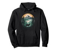 Hurricane Ridge National Park Vintage Retro Hiker Pullover Hoodie