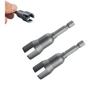 Hurricane Shutter Drill Bit Wing Nut Driver Bit Hurricane Shutter Wing Nut, 1/4 Inch Hex Shank Drills for Panel Nuts, Wing Nut Socket (2)