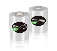 HURRICANE Stretch Wrap Film Refill Rolls, 2 Pack 80 Gauge Thick 5" x 1000 ft 2 Pack Clear Plastic Pallet Shrink Film Moving Supplies Stretch Wrap