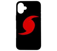 Hurricane Symbol Red Icon Storm Warning Case for iPhone 16 Plus
