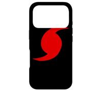 Hurricane Symbol Red Icon Storm Warning Case for iPhone 17 Pro