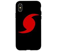 Hurricane Symbol Red Icon Storm Warning Case for iPhone X/XS