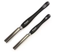 Hurricane Turning Tools, M2 Cryo, 2 Piece Spindle Roughing Gouge Set (1 1/4" and 3/4" Flute), Pro Series Woodturning Tools