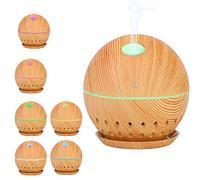 HURRISE Aromatherapy Diffuser, Usb Humidifier Atomizer With Led Light, Whisper-Quiet For Scented Oil Diffusers Rooms Office Home Bedroom Living Room