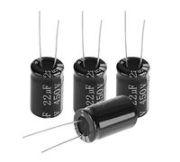 HURRISE Capacitor Kit, 20PCS 450V 22uf 105℃ Long Leads Polarized Capacitors Electrolytic Polarized Axial Electrolytic Tube Amplifier