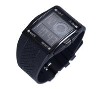 HURRISE Digital Sport Watch, LED Screen Large Face Altimeter Watches with Compass & Barometer, Waterproof Luminous Stopwatch Pedometer for Men, HURRISEby4zh0on9a
