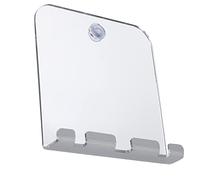 HURRISE Holder Mirror, Fogless Shaving Mirror Anti-drop Anti-fog Shower Mirror Fogless Bathroom Shaving Mirror for Bathroom