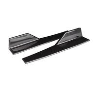 HURRISE Side Skirts For Cars, Pair ABS Side Skirt Winglet Universal Glossy Black Universal