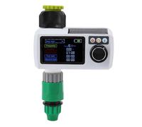 HURRISE Solar Sprinkler Timer, Water Timer for Garden Hose Faucet Timer, Solar Rain Sensing Automatic IP68 Waterproof Real Time Self Inspection Garden Irrigation Timer