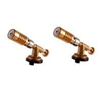 Hurromy 2 x Portable Gas Welding Gas Burner Copper Torch High Temperature Brass Mapp for Gas Brazing Welding