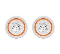 Hurromy 2x Tuya ZigBee Smart Sound and Light Siren Sensor Smart Life Home Security System Tuya Gateway Hub Siren Alarm for Tuya