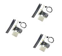 Hurromy 3X NGFF M2 PCI-E Pcie Desktop Bluetooth Converter Adapter Card with 6 AC Antennas for AX200 9260AC 8265NGW