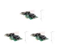 Hurromy 3X PCIe 2 Port PCI Express Dual Port 1000M Gigabit Network Card with 82571EB LAN Network Card for