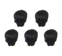 Hurromy 5X Fashion Wig Short Black Male Straight Synthetic Wig for Men Hair Fleeciness Realistic Natural Black Toupee Wigs