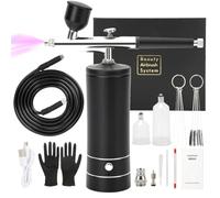 Hurromy Upgraded Airbrush Set with Air Compressor Portable Rechargeable Airbrush Automatic Airbrush Set for Makeup B