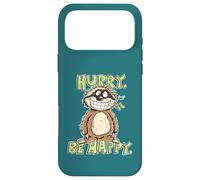 Hurry Be Happy Sloth Design for Mindfulness Slow Living Case for iPhone 17 Pro Max