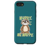Hurry Be Happy Sloth Design for Mindfulness Slow Living Case for iPhone SE (2020) / 7/8