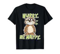 Hurry Be Happy Sloth Design for Mindfulness Slow Living T-Shirt