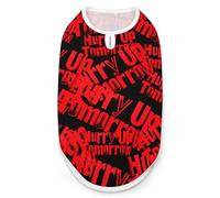 Hurry Up Tomorrow Cute Printed Dog Shirt Clothes Lightweight Sleeveless Pet Tank Top for Small Medium Large Pets