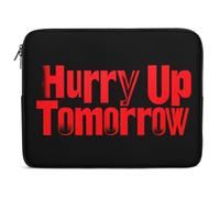Hurry Up Tomorrow Funny Laptop Sleeve Case with Double Zipper Trendy Protective Computer Cover 10-17 Inch