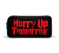 Hurry Up Tomorrow Large Capacity Pencil Case Zipper Office Storage Pouch Multifunctional Makeup Bag for Travel 22 * 12 * 5cm