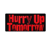Hurry Up Tomorrow Large Gaming Mouse Pad with Stitched Edges Non-Slip Long Desk Pads for Office Home Keyboard