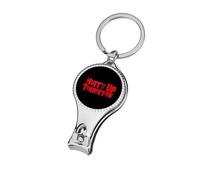 Hurry Up Tomorrow Metal Nail Clippers Sharp Fingernail Clipper with File Portable Corkscrew for Women Men