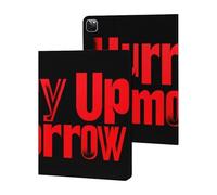 Hurry Up Tomorrow Printed Tablet Cases Compatible with iPad Series Slim Trifold Stand Protective Cover