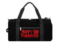Hurry Up Tomorrow Travel Duffle Bag with Shoes Compartment