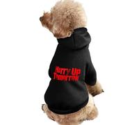 Hurry Up Tomorrow Warm Dog Hooded Sweatshirt with Hat Soft Pet Pullover Clothes for Small Medium Large Pets