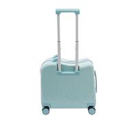 Hurrylying 18 Inch Ride on Children's Luggage, Ride on Trike Suitcase for Kids Ride on Suitcase for Travel and School,Medium Capacity with Secure Lock for Children Aged Three to Six Sky Blue