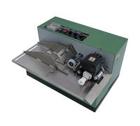 Hurrylying 180W Automatic Ink Wheel Marking Machine, Tabletop Date Batch Printer For Paper Plastic Bags,Intermittent Heat,Green,Food/Cosmetics/Pharmacy Packaging Label Tag Product Date Coder