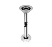 Hurrylying 28" Adjustable Table Campervan Leg Boat Table Pedestal Detachable Stand Leg Base Mount Frame Silver Aluminium Rv Pedestal Telescoping Base