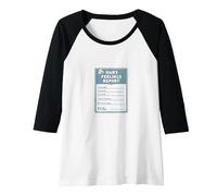 Hurt Feelings Report: Humorous Emotional Support Form Raglan Baseball Tee, Women, Black/White, XL