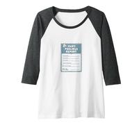 Hurt Feelings Report: Humorous Emotional Support Form Raglan Baseball Tee, Women, Dark Heather/White, M