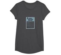 Hurt Feelings Report: Humorous Emotional Support Form T-Shirt, Girls, Dark Heather Grey, Large